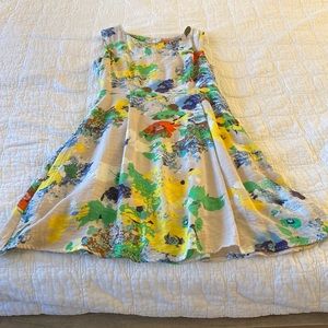 Lightweight lined dress, sleeveless